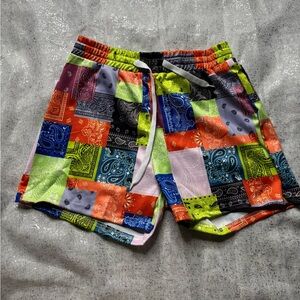 Colorful Patchwork Shorts